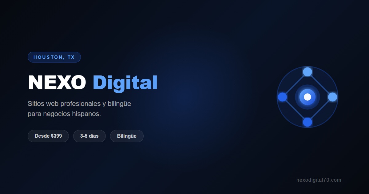 NEXO Digital Houston — Diseño Web para negocios